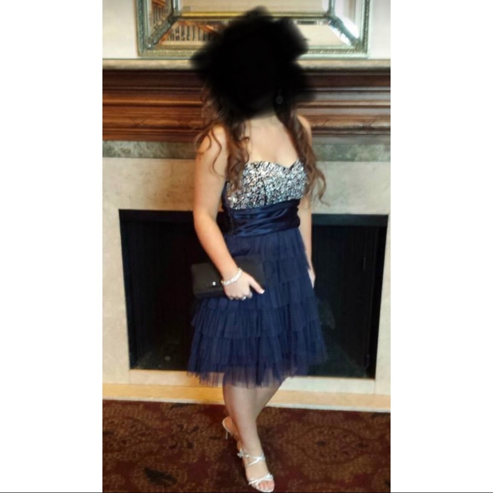 strapless cocktail dress